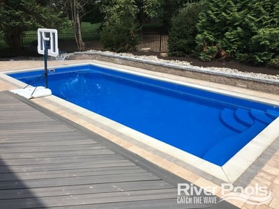 Piscina rectangular de fibra de vidrio de la Serie R