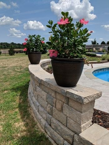 pool retaining wall cost