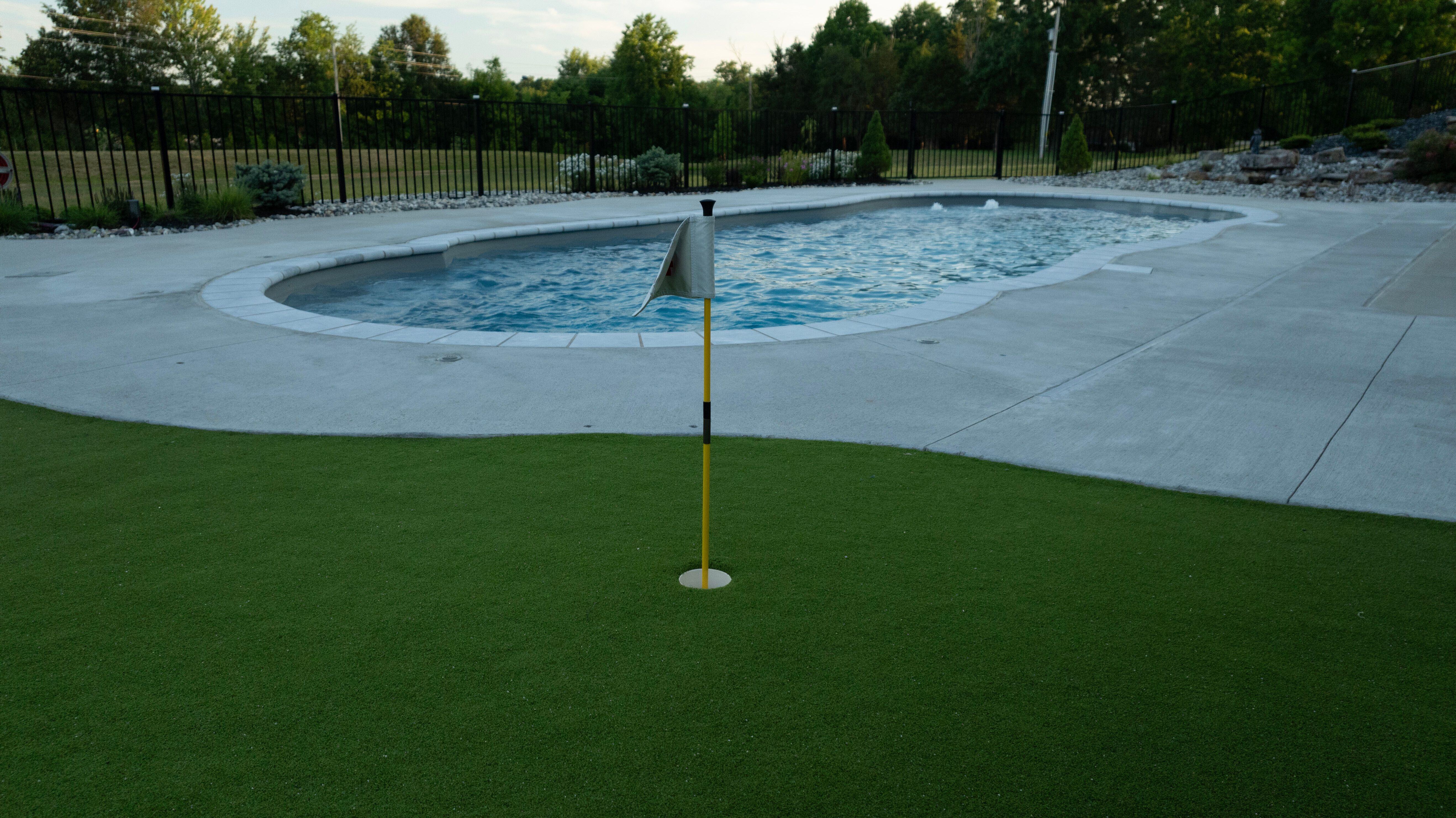 River Pools C40 Fiberglass Inground Pool; Color Diamond; Installed by River Pools St. Louis 3