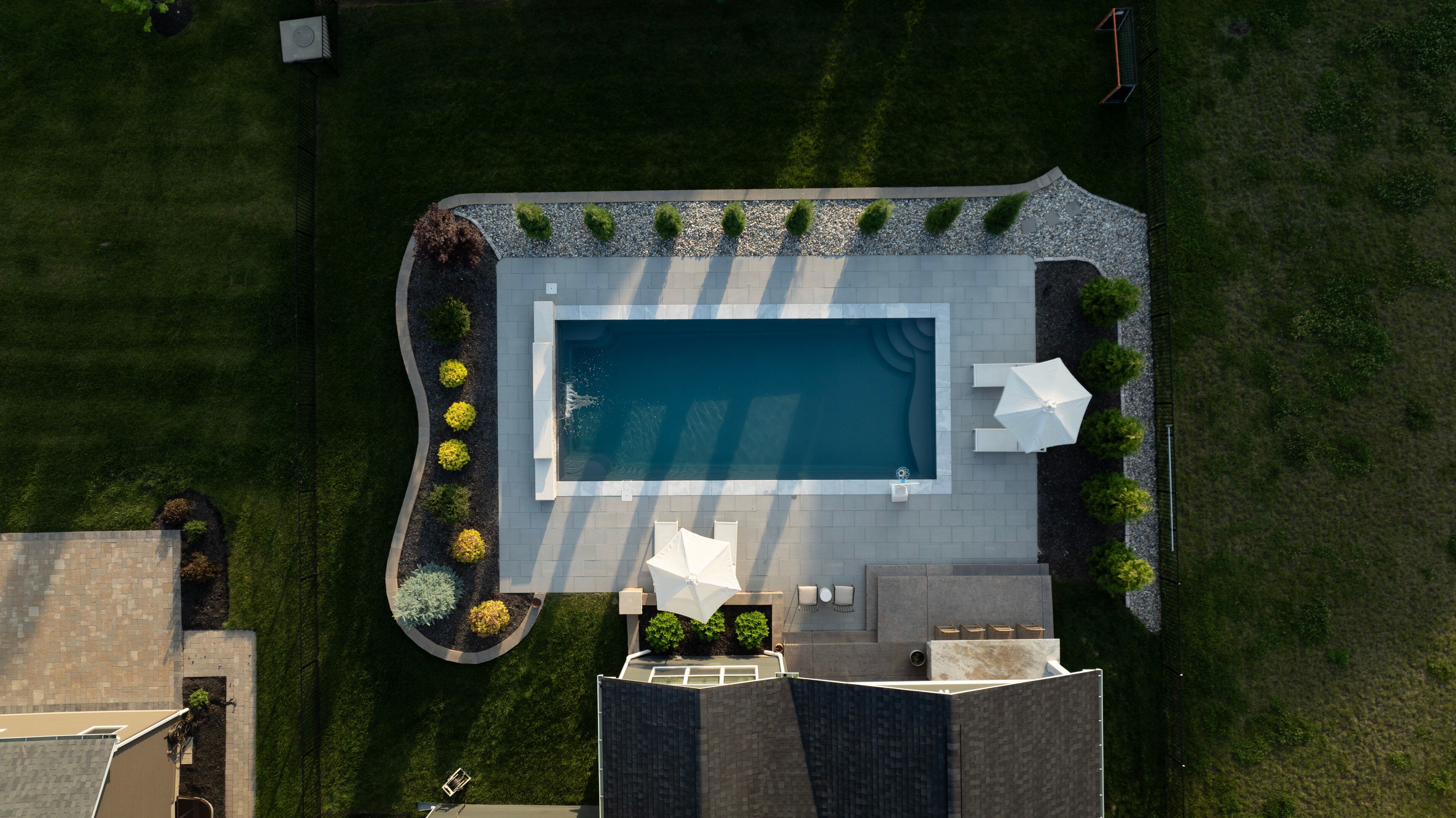 River Pools R40 Fiberglass Inground Pool; Color Diamond; Installed by River Pools St. Louis 2